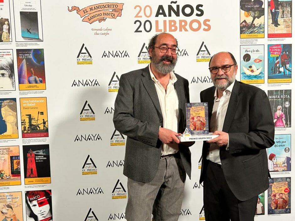 Fernando Lalana y Chus Castejón ganan con el manuscrito sancho panza la xx edición del premio anaya de literatura infantil y juvenil